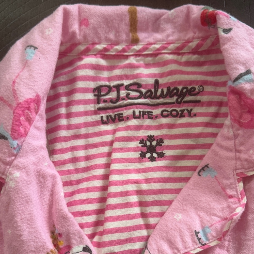 P.J. Salvage Striped Pink Adult Pajamas